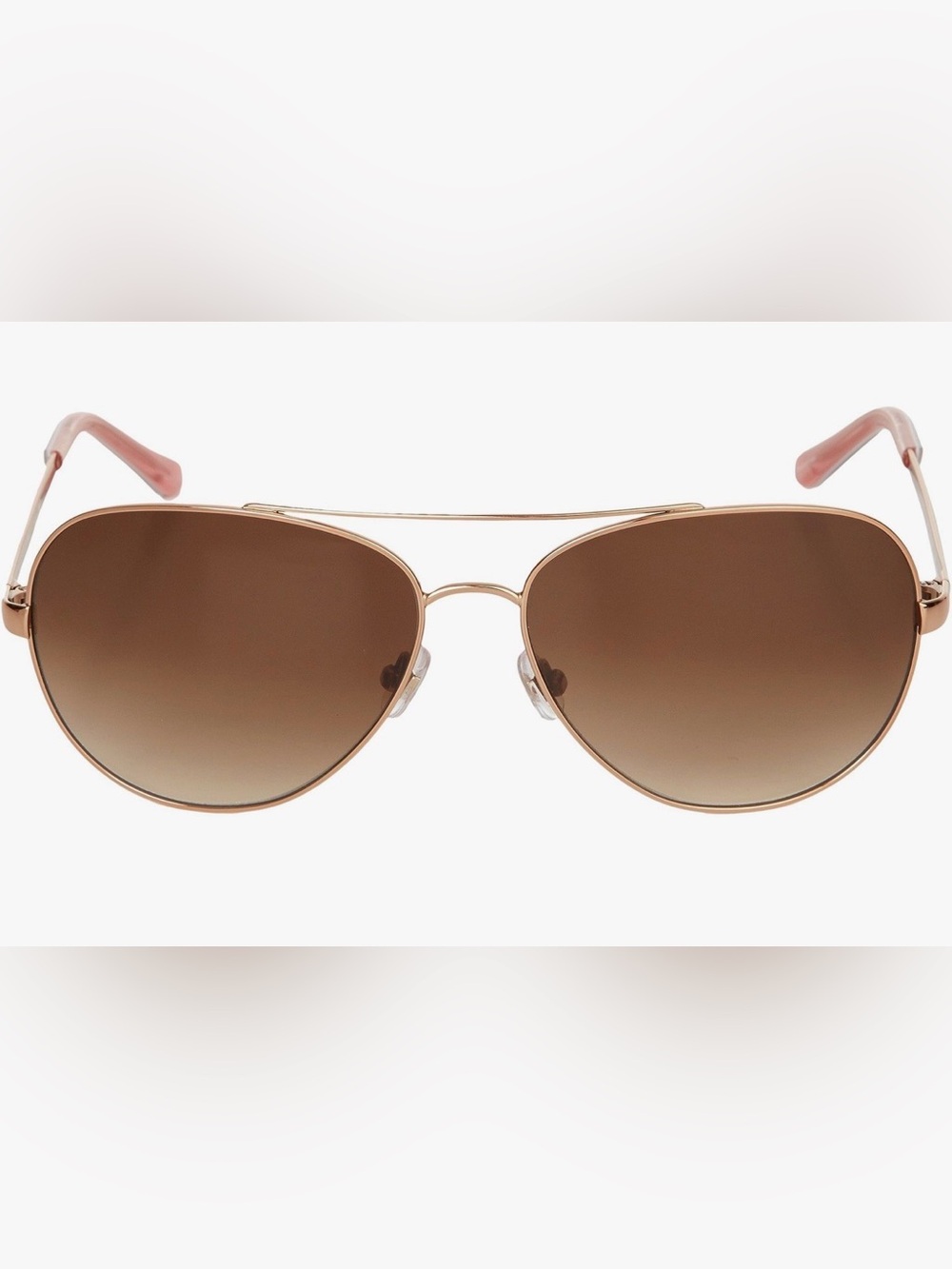 Kate Spade stylish Women's Aviator Sunglasses - Brown Lenses. Rose color